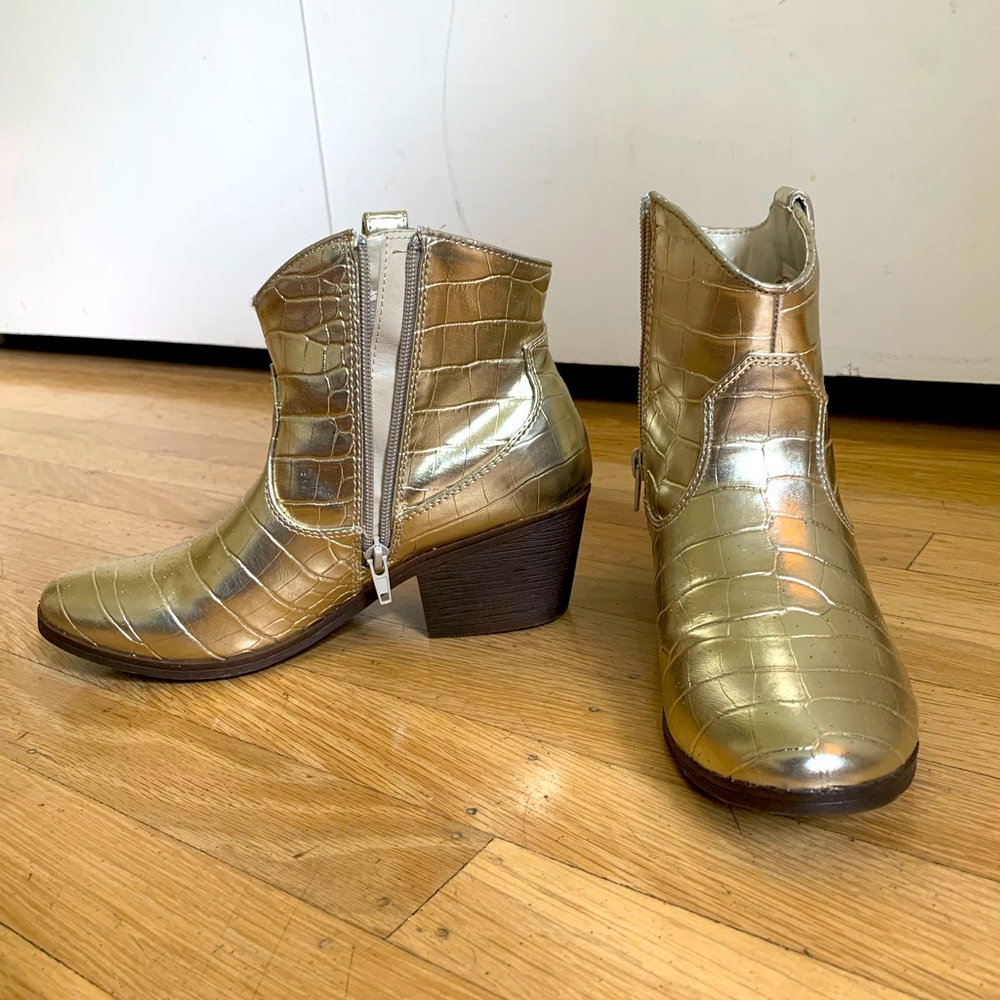 Gold Booties
